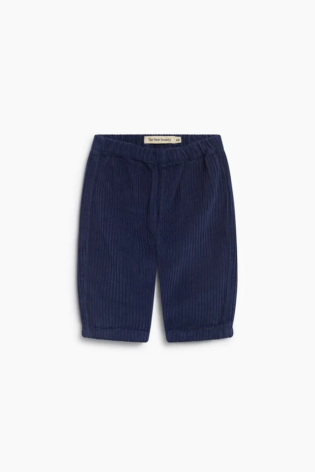 The New Society Elio pantaloni baby Black Iris velluto