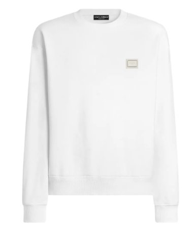 Dolce & Gabbana G9AHST felpa uomo bianca invernale