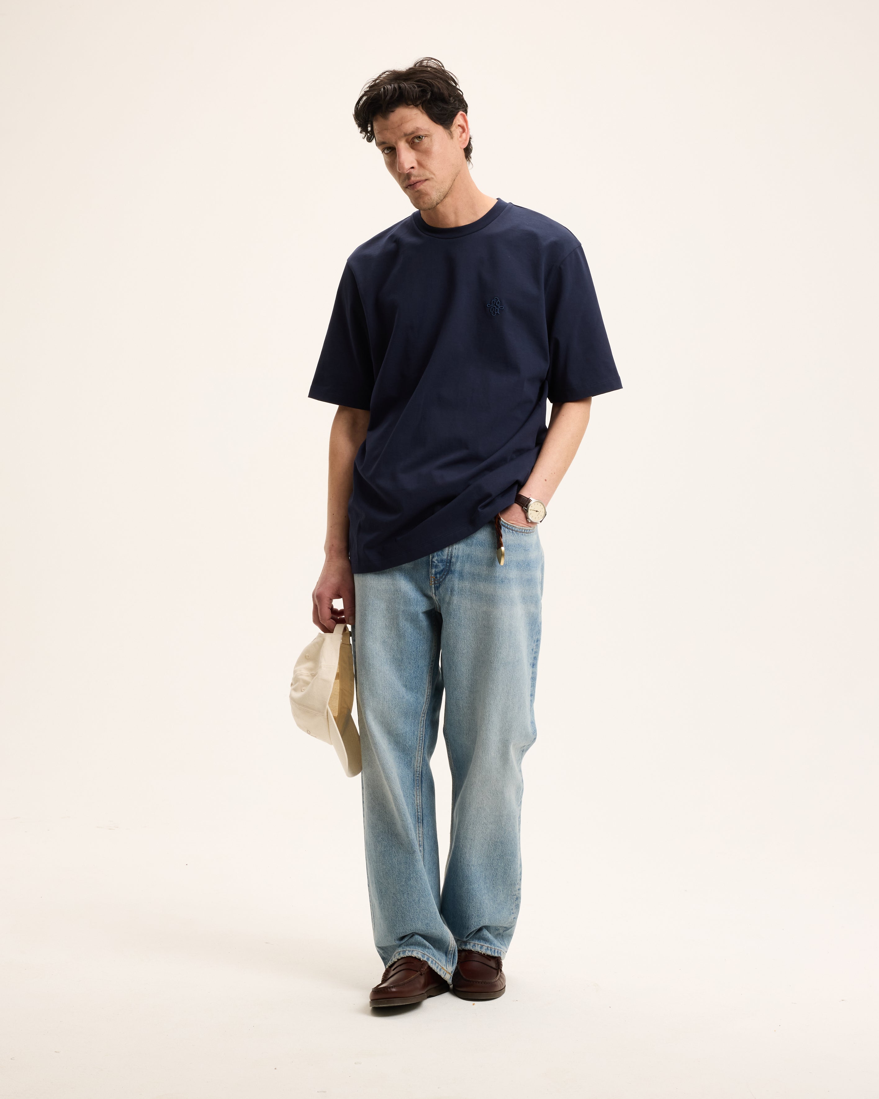 GOODPEOPLE Tommy t-shirt blu navy cotone regular fit
