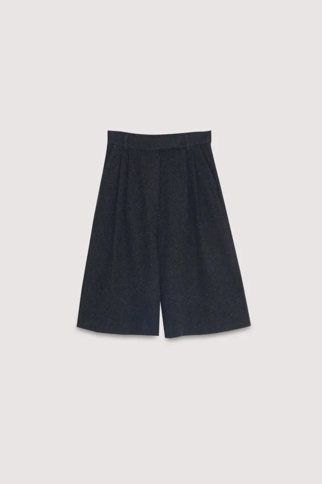 The New Society Dione Bermuda Donna Grigia in Lana