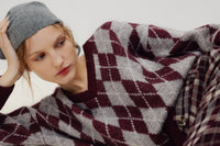 The New Society Dune maglione donna in mohair scollo a V