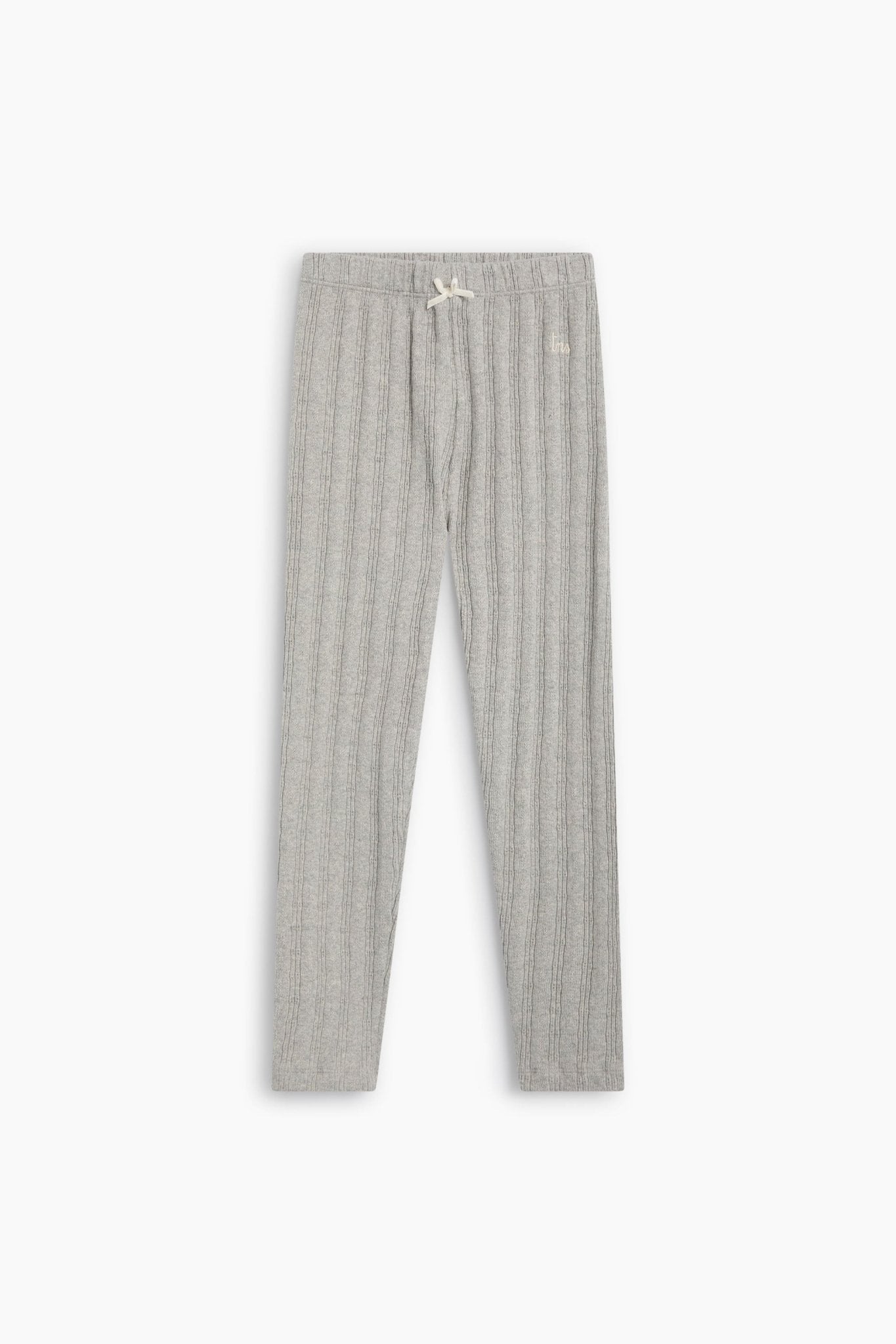 The New Society TNS leggings bimba Mid Grey Melange cotone