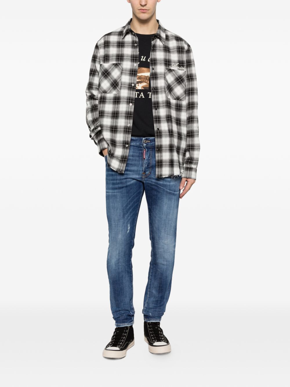 Dsquared2 S74LB1927 jeans uomo blu denim