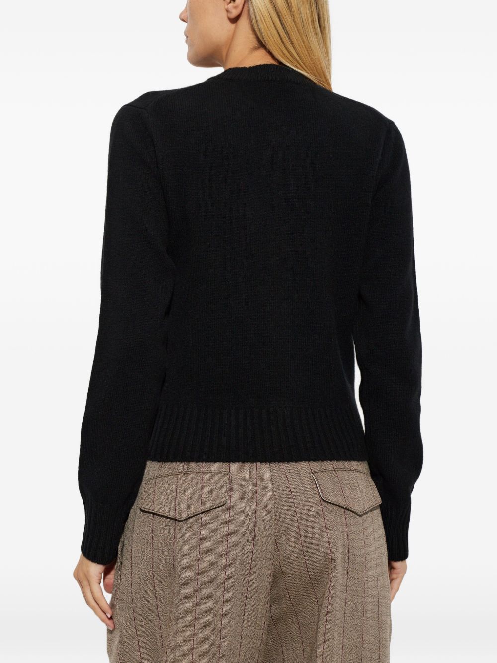 AMI FKC364 cardigan donna nero