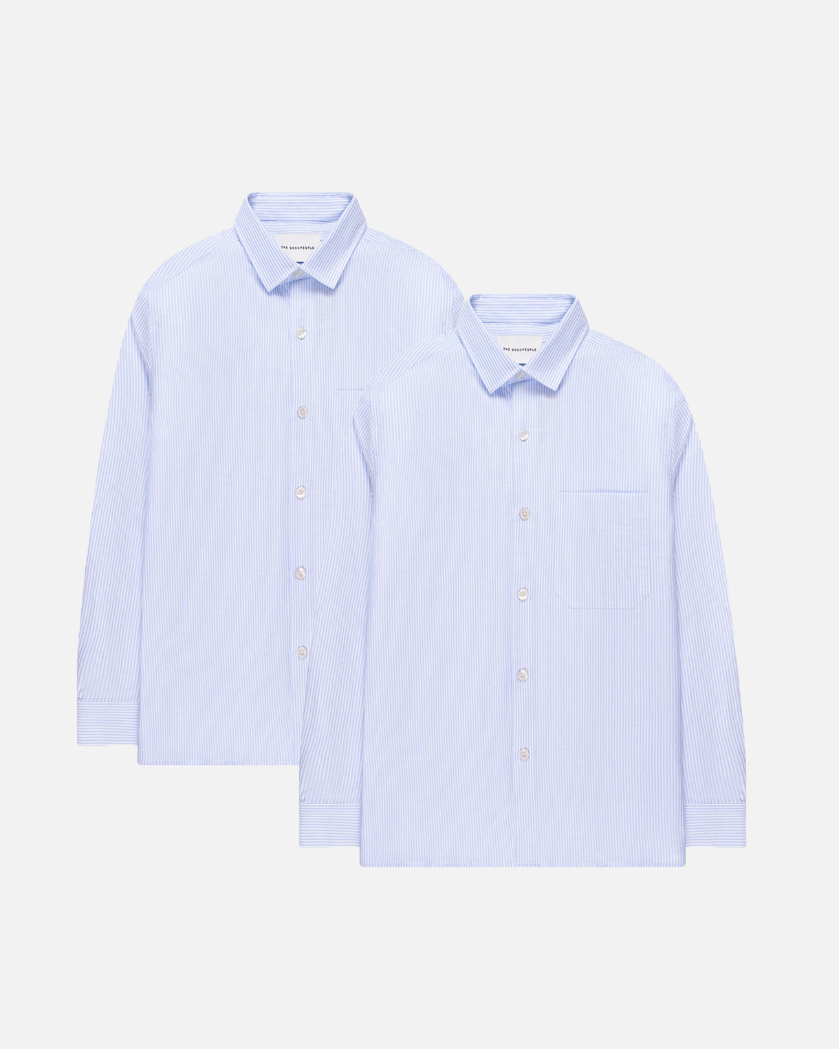 Goodpeople Sox camicia righe cotone 2 pezzi