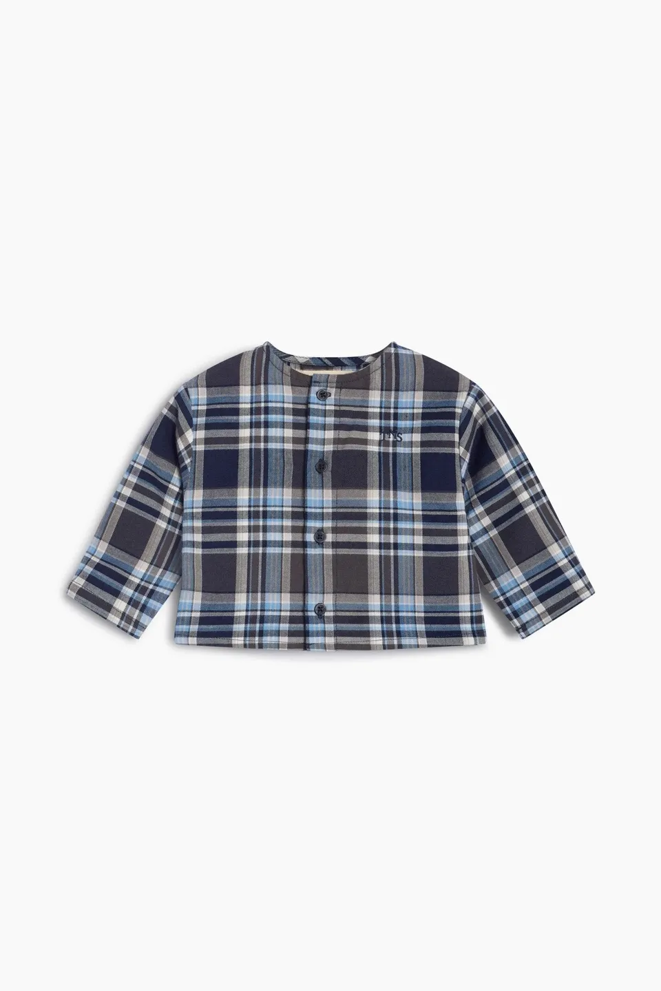 The New Society Dallas camicia neonato quadri cotone