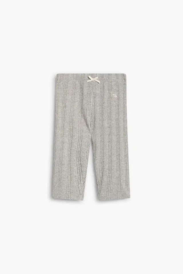 The New Society TNS Logo Baby Legging leggings grigio cotone
