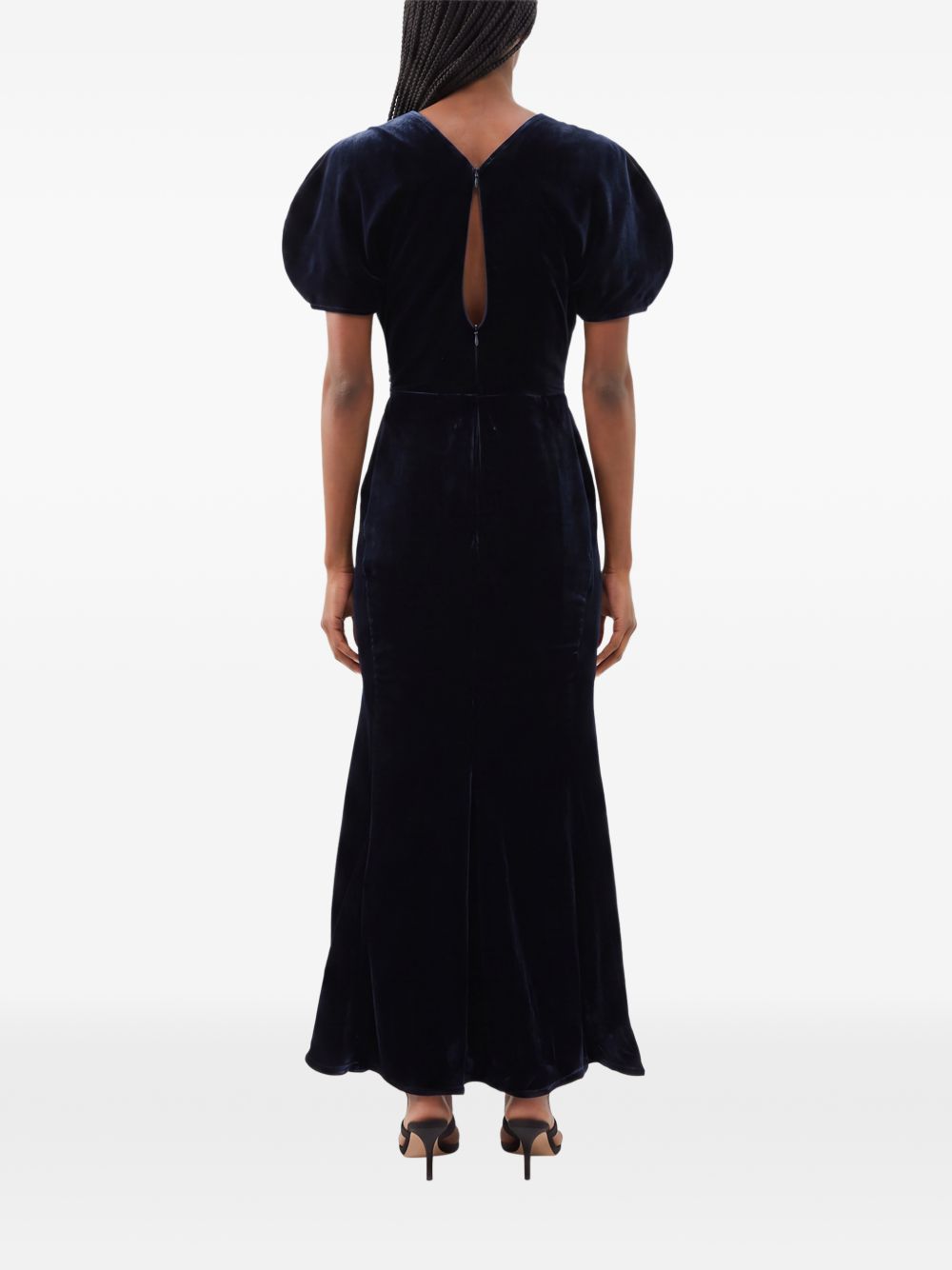 Victoria Beckham 1426WDR005227AB abito midi navy