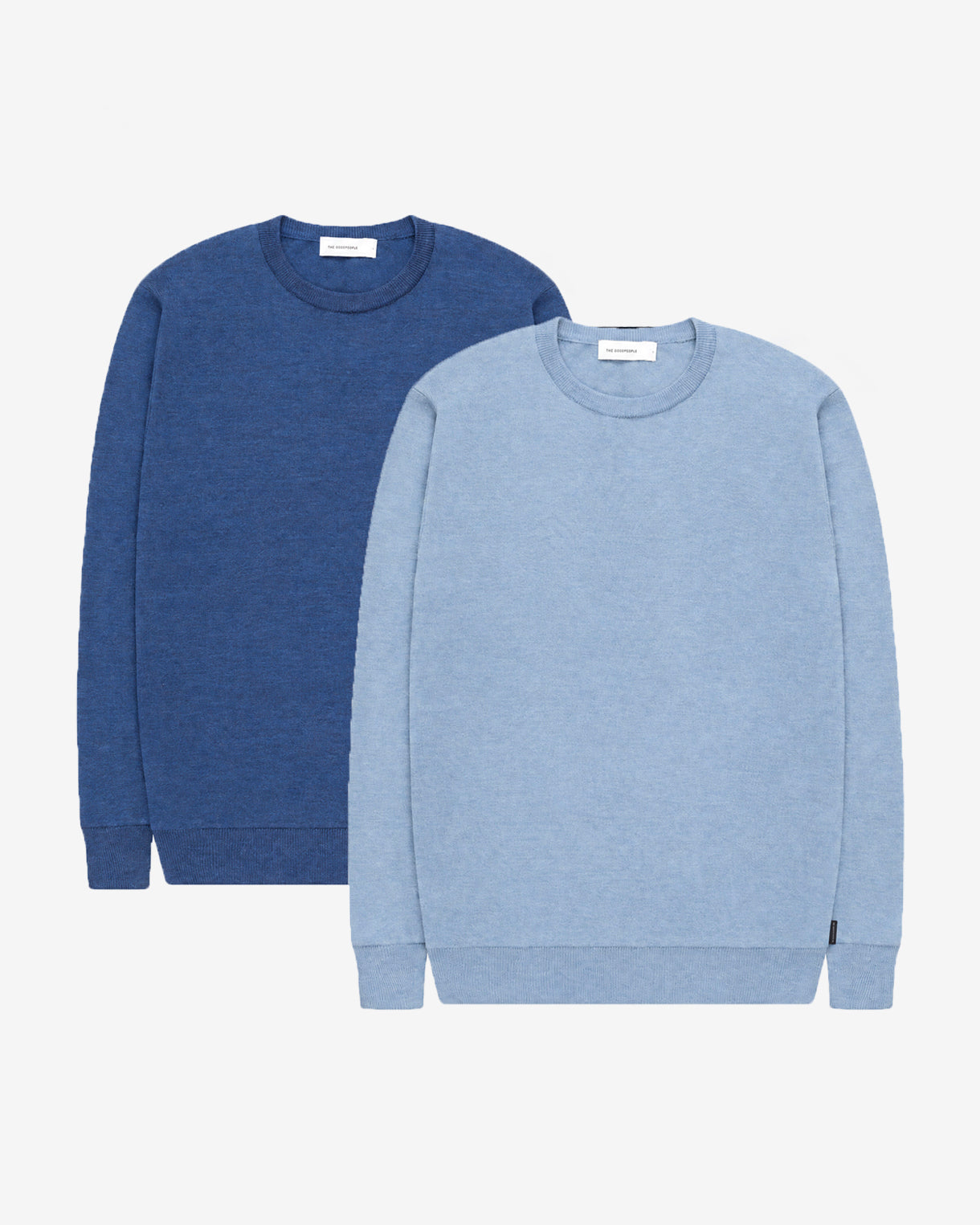 GOODPEOPLE Essential Merino maglione lana 2 pezzi