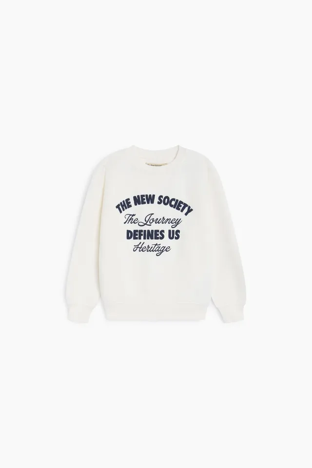 The New Society Bay felpa bambino in cotone
