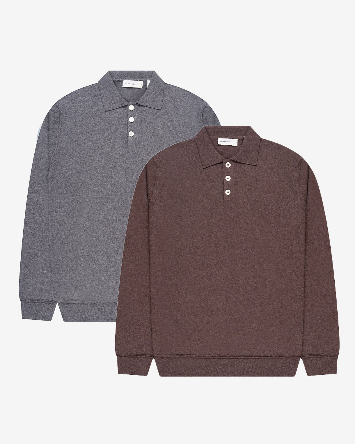 Goodpeople Kario Knitted polo maglia 2 pezzi lana
