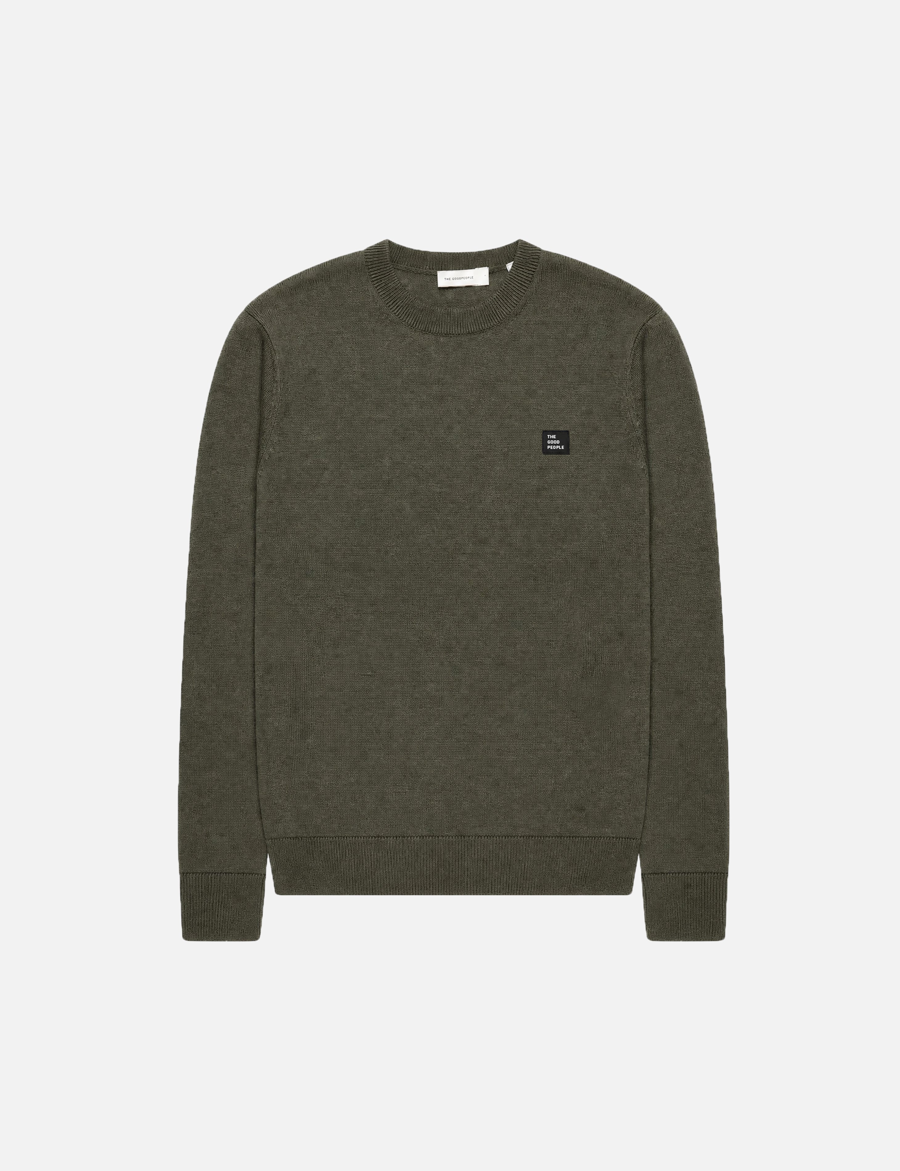 Goodpeople Oknit Comfort maglione verde scuro misto lana