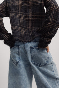 The New Society TNS Teen Curved pantaloni denim cotone
