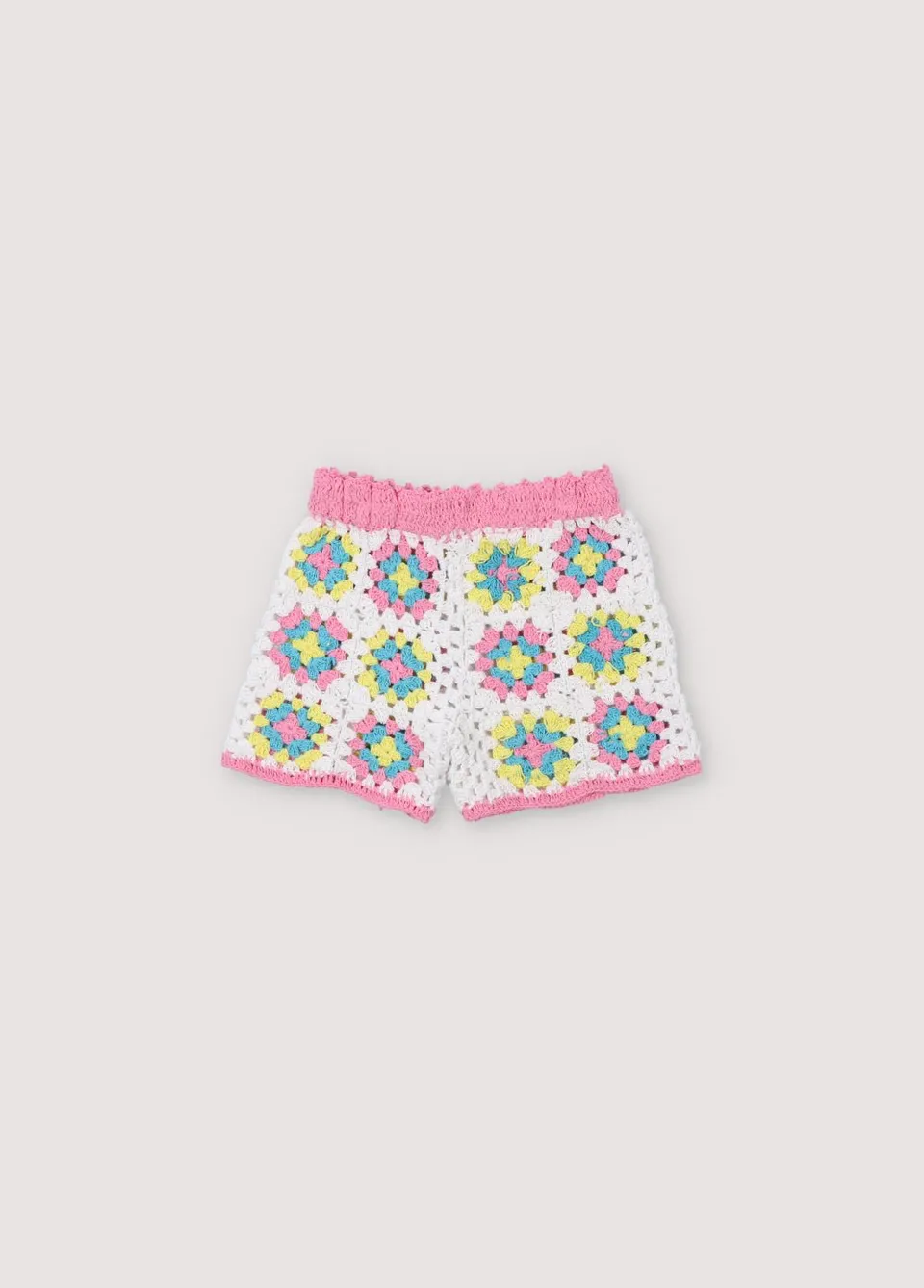 The New Society Nikaia pantaloncini neonato uncinetto 6 mesi