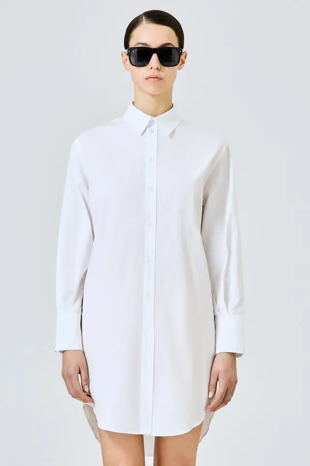 Sa Su Phi Marcella camicia lunga bianca cotone