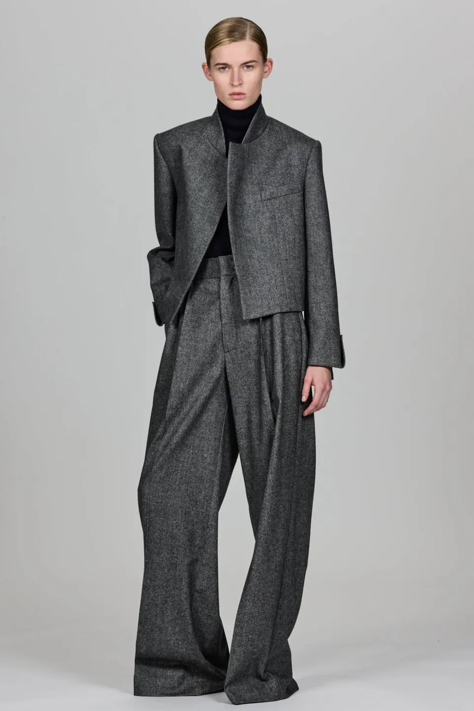 Sa Su Phi Lauren giacca cropped flanella cashmere
