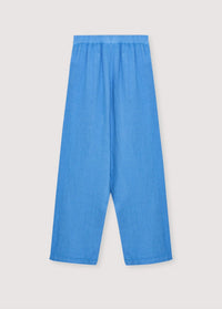The New Society Melissa pantaloni donna lino blu