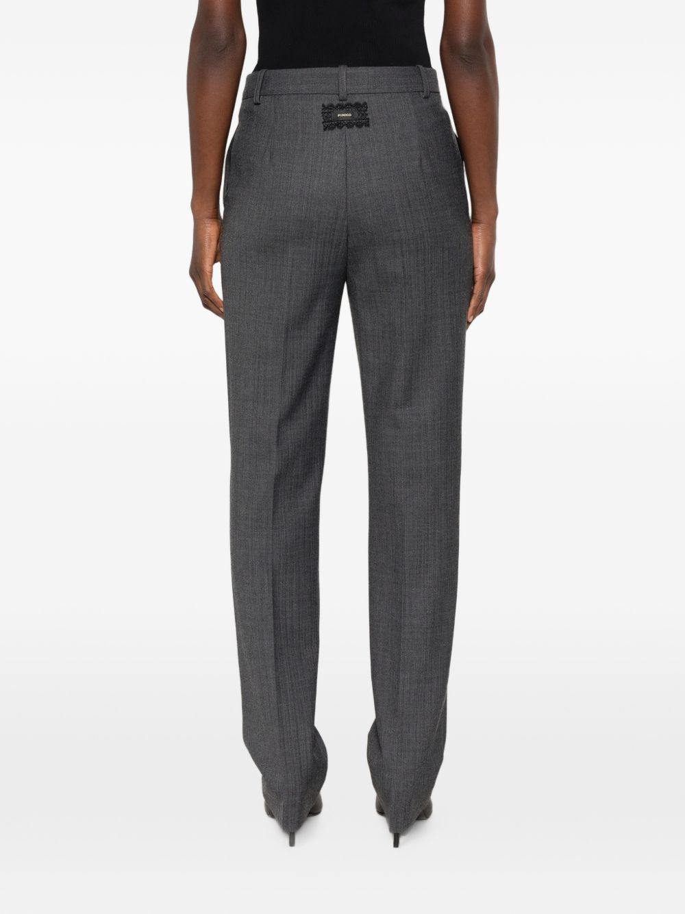 Pinko 107264 pantaloni donna grigio corvo