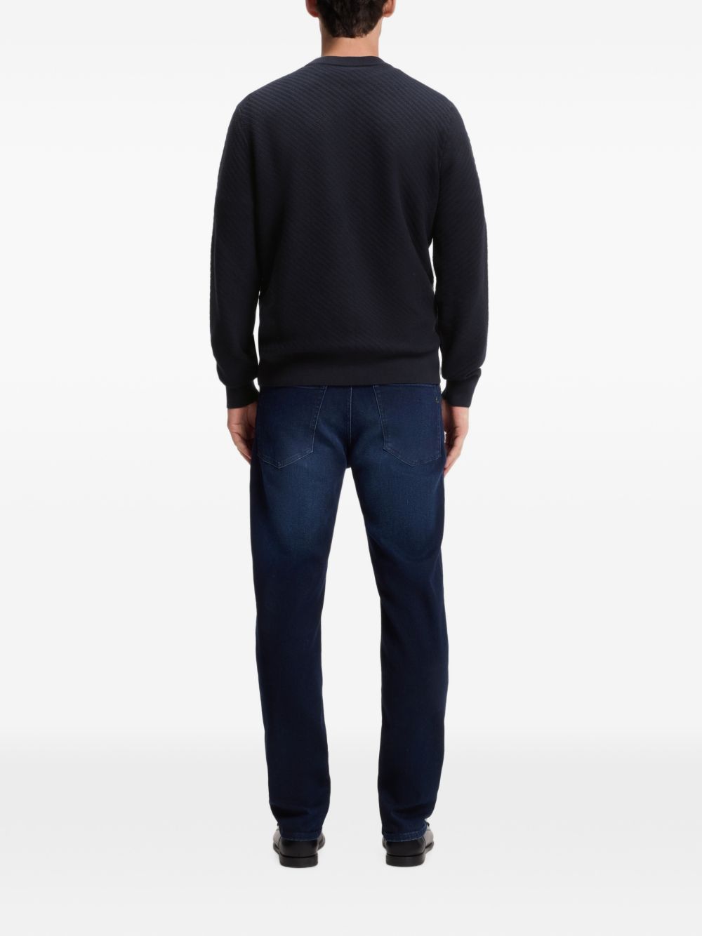 Boss 50565565 maglia uomo blu scuro
