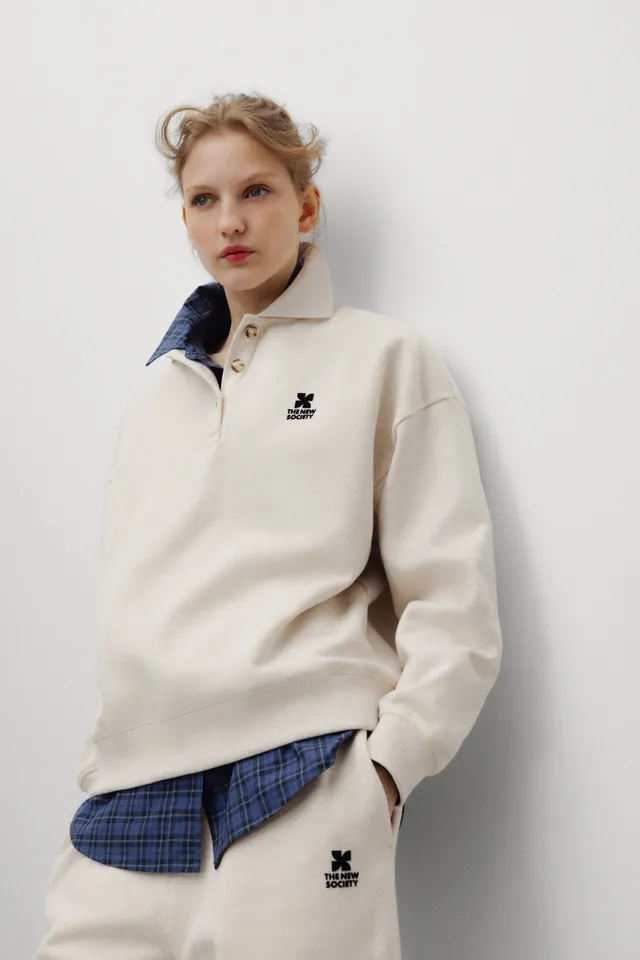 The New Society TNS Logo polo donna Whisper White