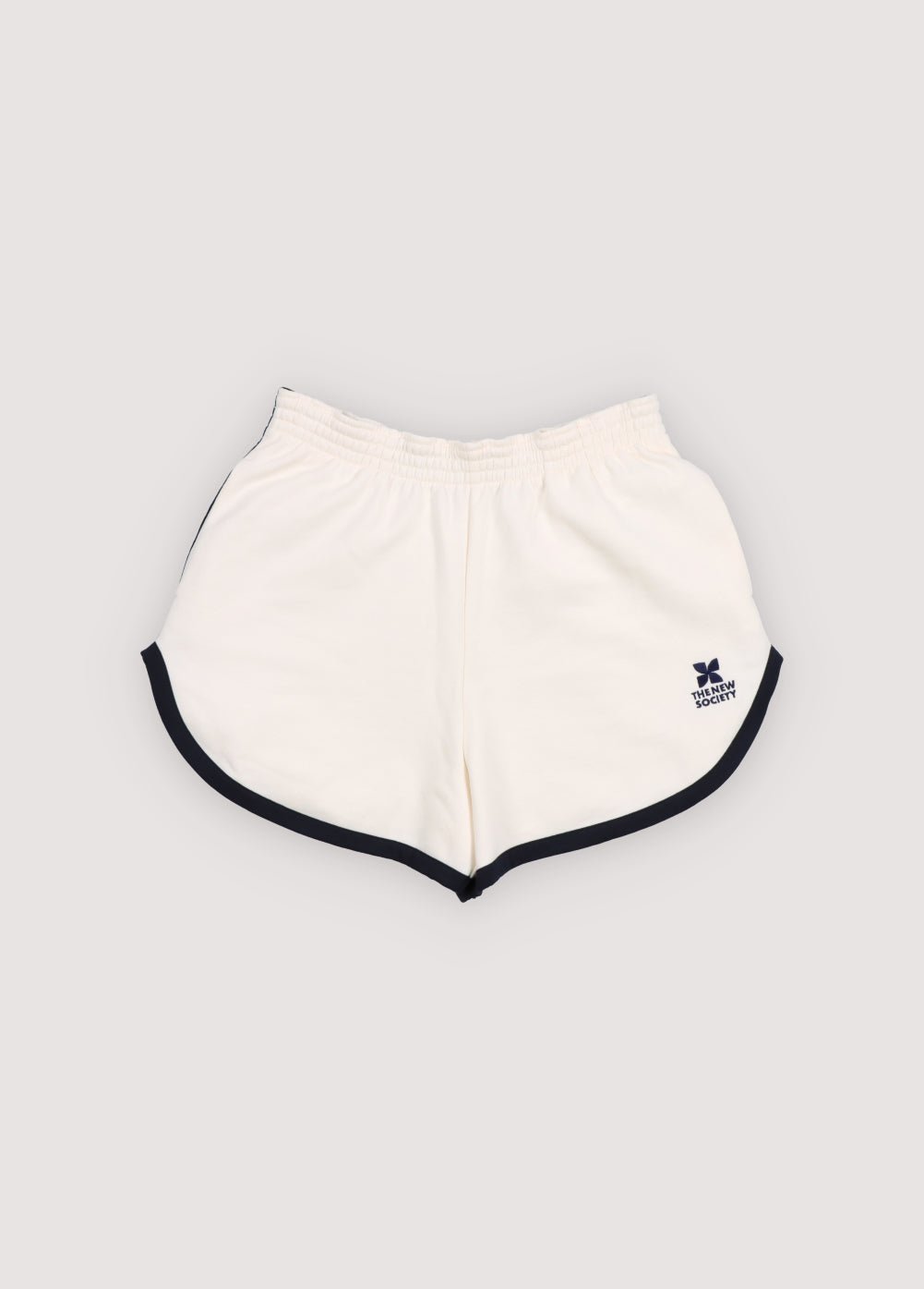 The New Society TNS Logo shorts teen ecru cotone
