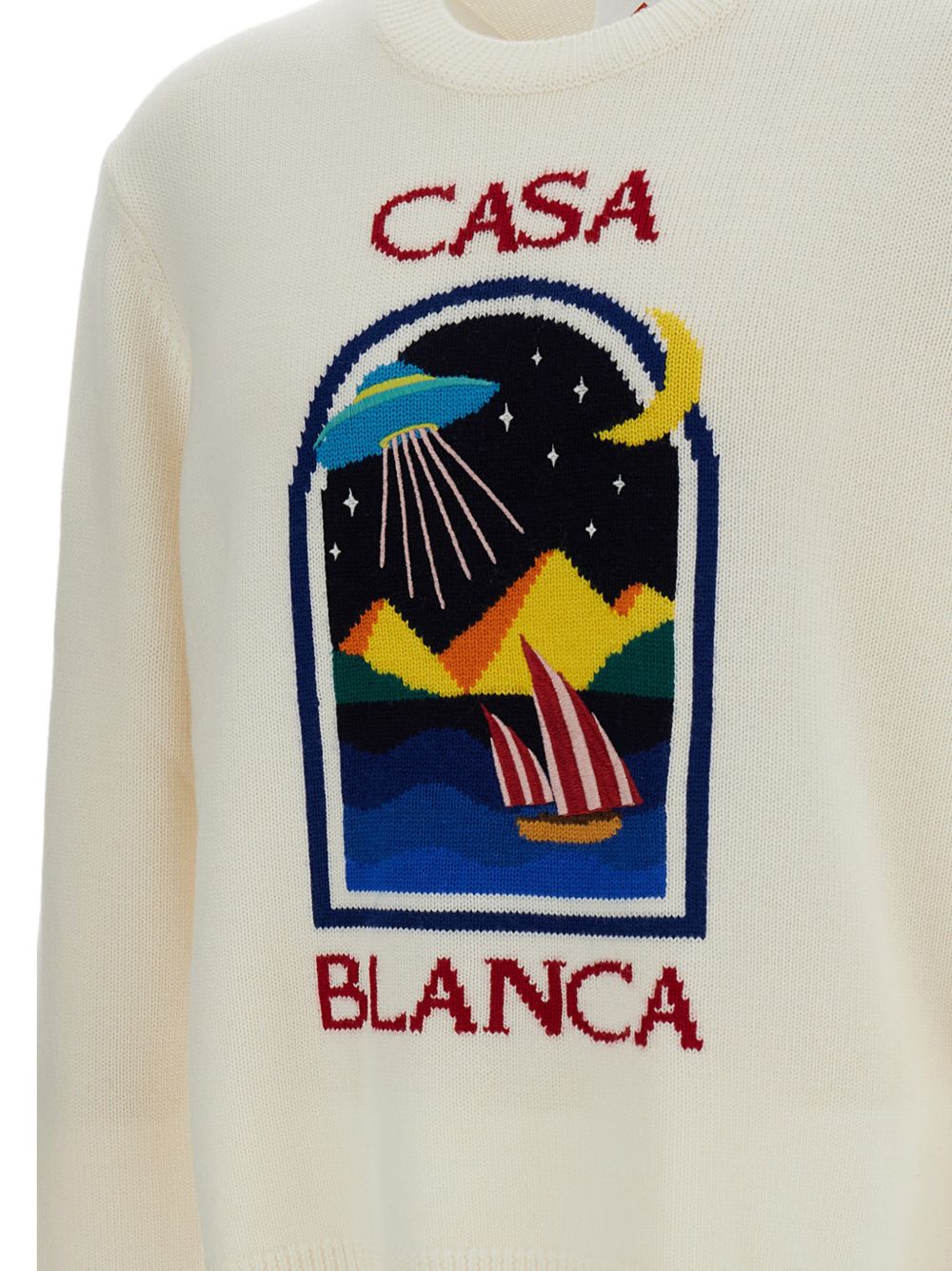 Casablanca M-PF26-KW-1431-01 felpa panna uomo
