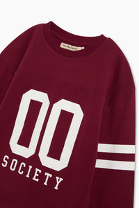 The New Society Spark T-Shirt maglietta Rumba Red manica lunga