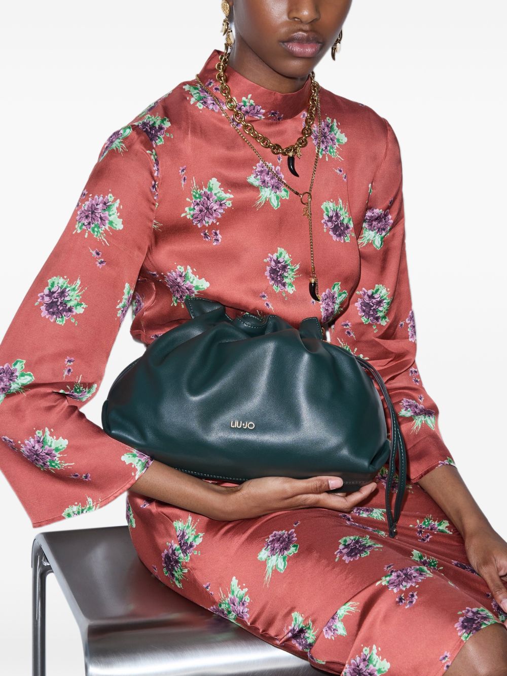 Liu Jo AF6096E1065 borsa a mano verde foresta