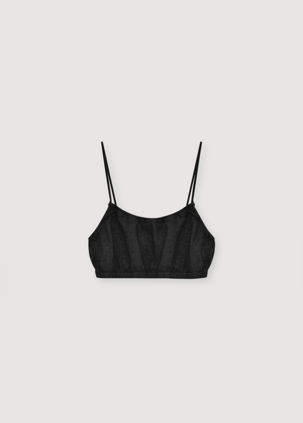 The New Society Melissa Top 2 top donna nero lino