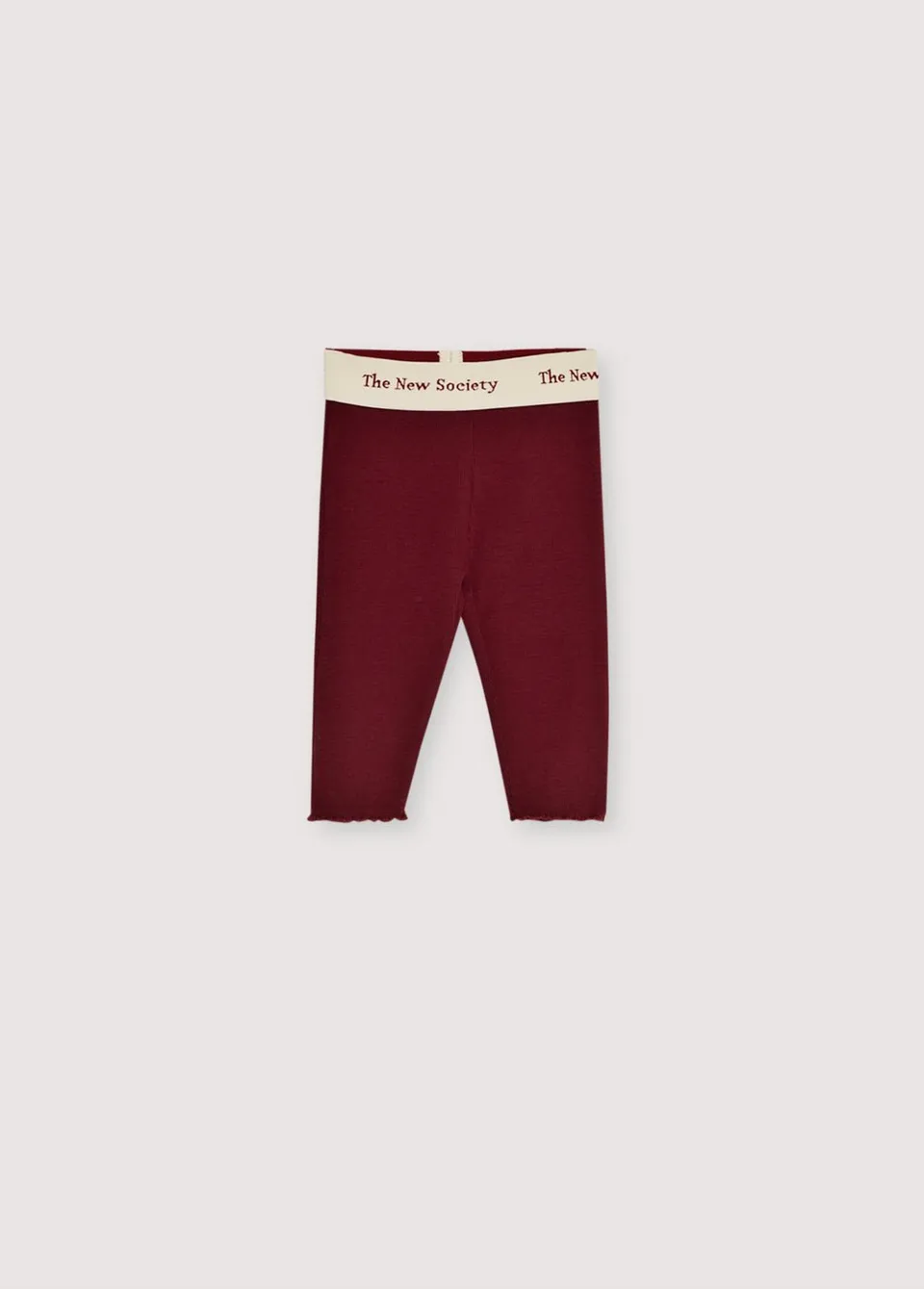 The New Society TNS Rib leggings neonato plum fantasy cotone