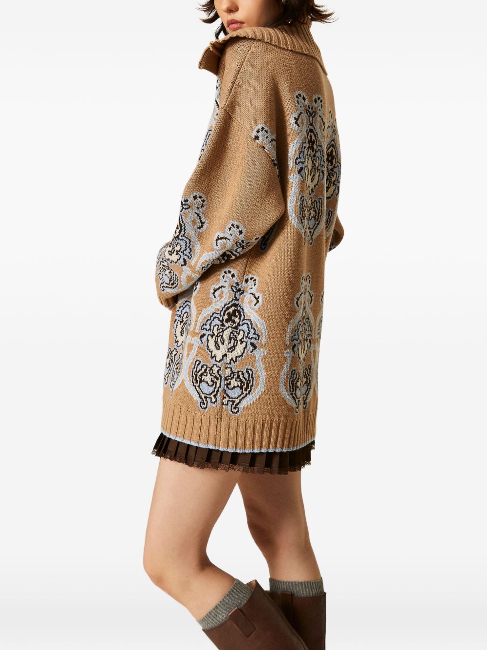 Twinset 262TP3484 cappotto tobacco