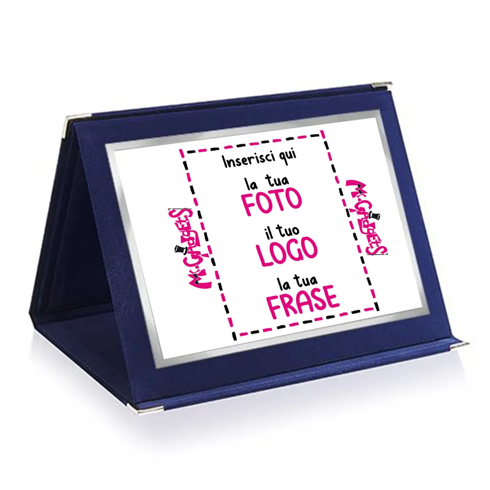Mr. Gadgets Velluto targa da tavolo personalizzabile ufficio