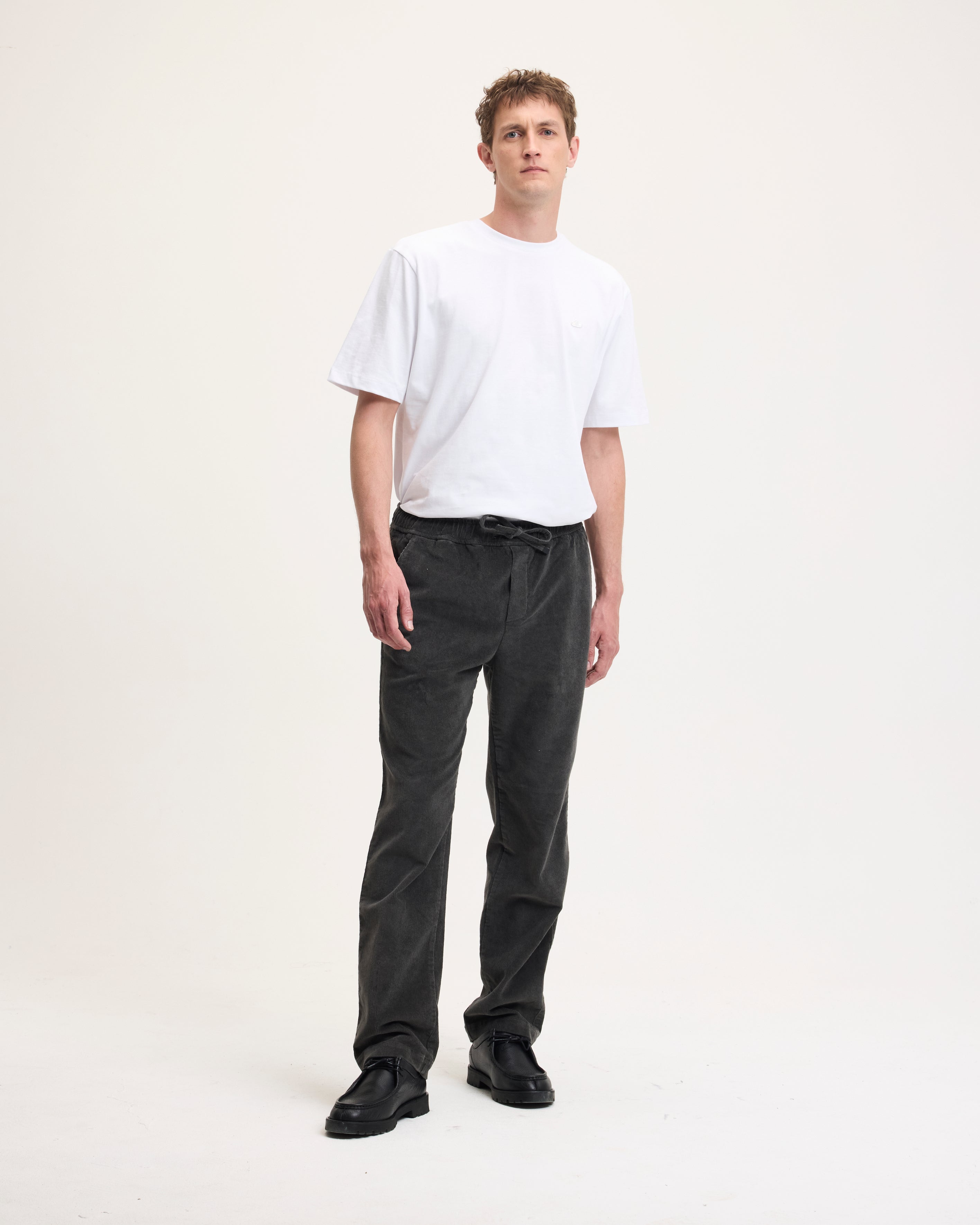 Goodpeople Bob pantaloni velluto antracite relaxed fit