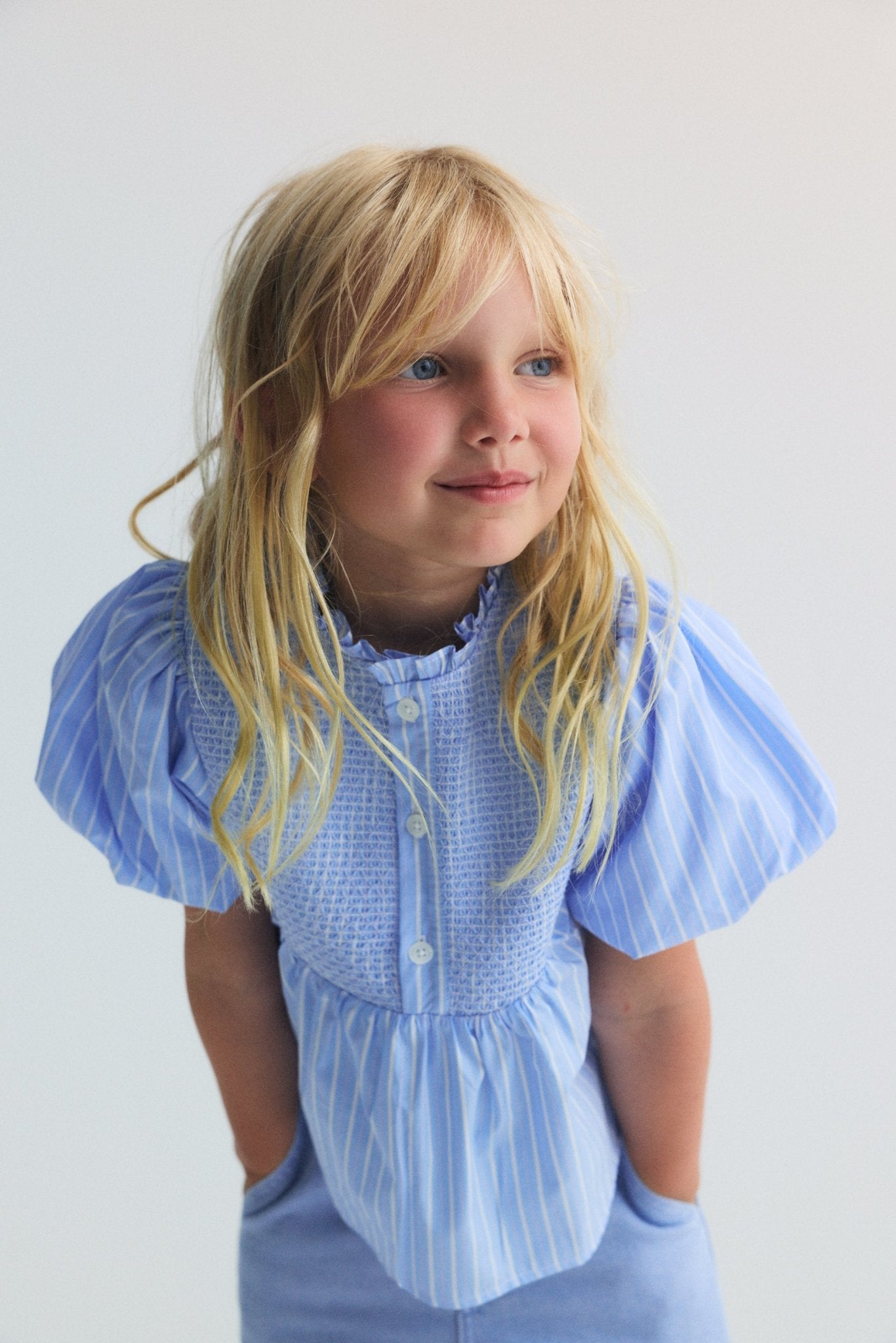 The New Society Ficus Blouse Ficus Stripes blusa righe