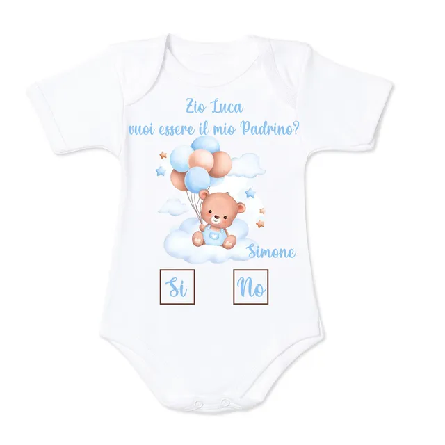 Mr. Gadgets Madrina Padrino body neonato cotone