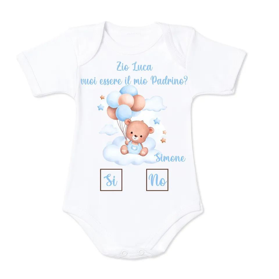 Mr. Gadgets Madrina Padrino body neonato cotone