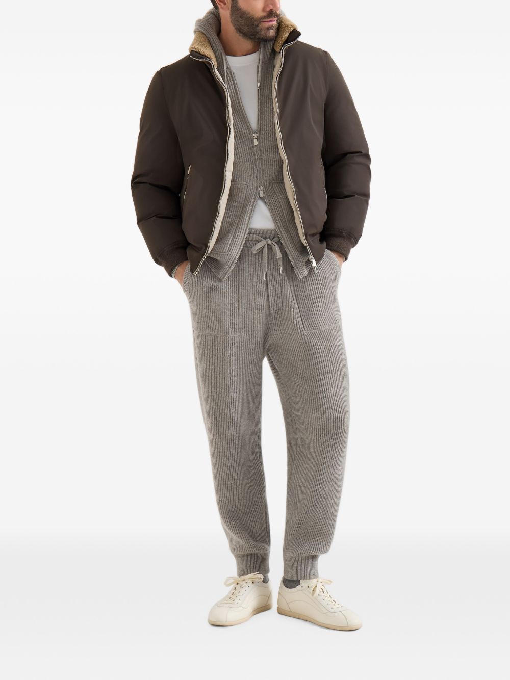 Brunello Cucinelli MV4061606 piumino uomo marrone