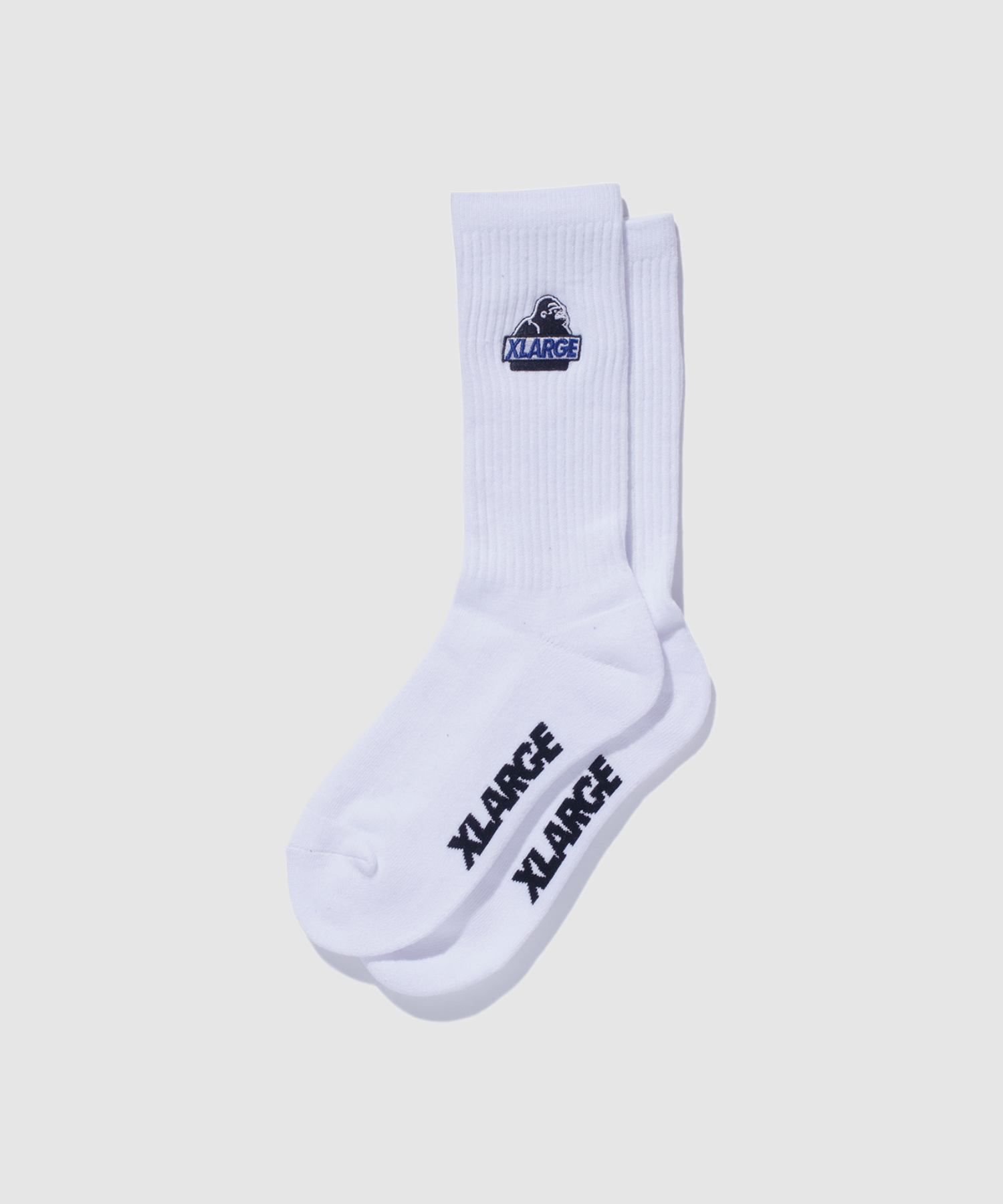 X-Large Embroidered OG calzini cotone bianchi