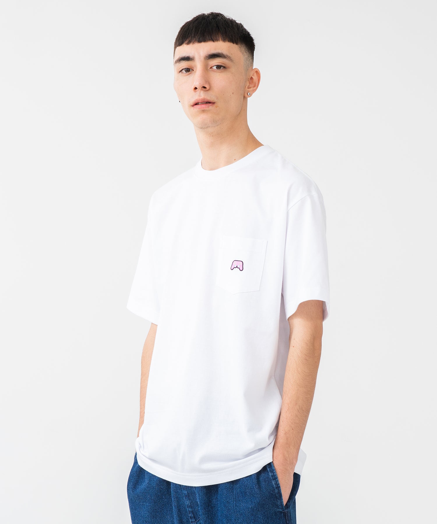 X-Large S/S Target Pocket t-shirt bianca