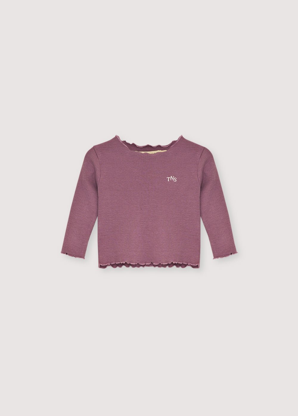 The New Society TNS Rib maglietta neonato Grape Bliss cotone