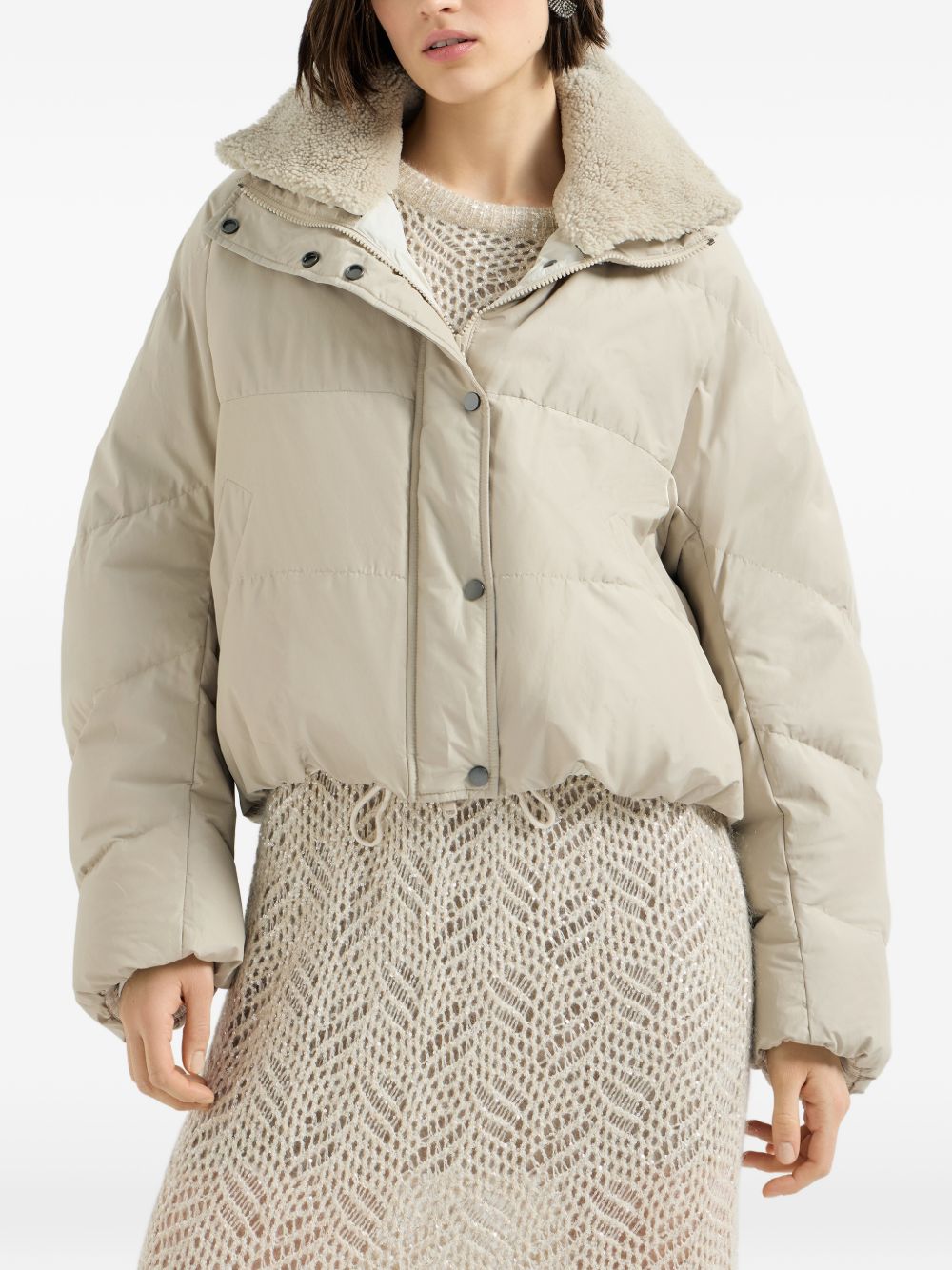 Brunello Cucinelli MH5257474 piumino donna beige
