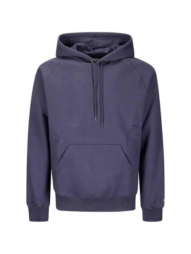 Carhartt I033661 felpa uomo blu dark navy gold