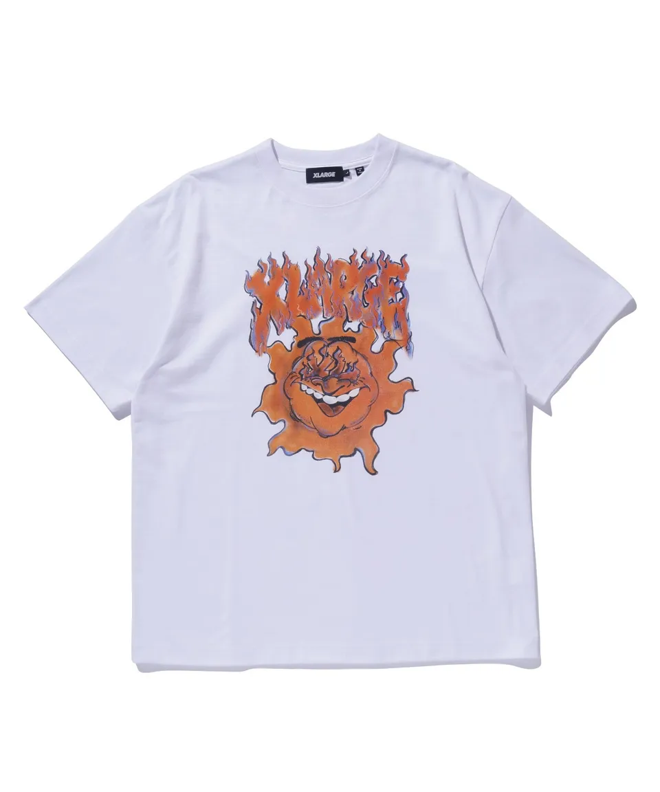 X-Large XL Burning t-shirt manica corta stampa fronte