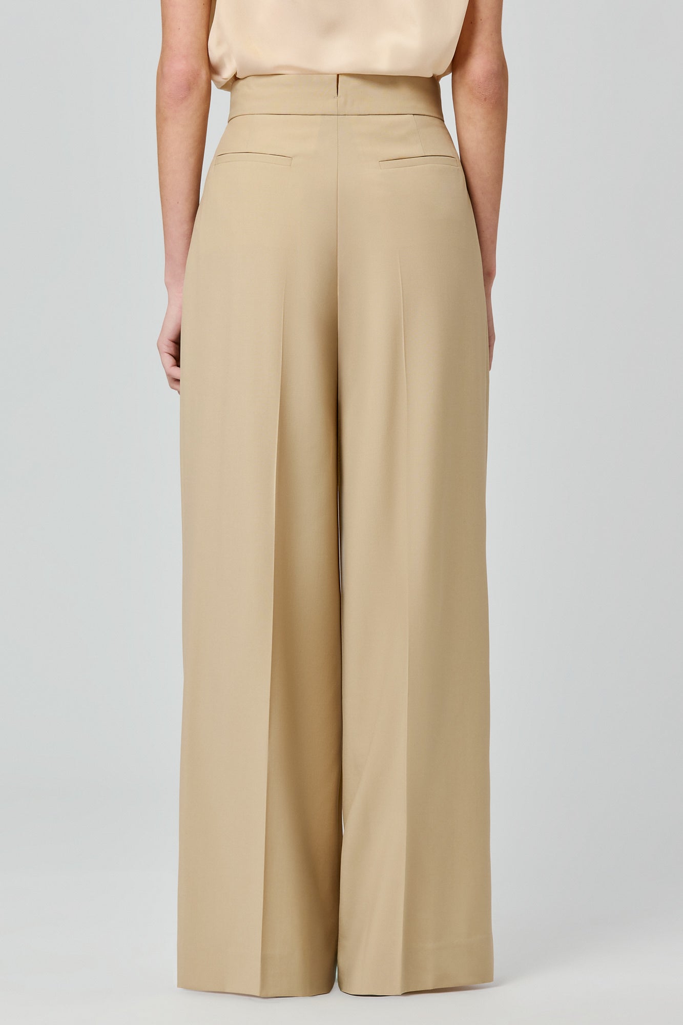 Sa Su Phi Bogart pantaloni lana cammello pince