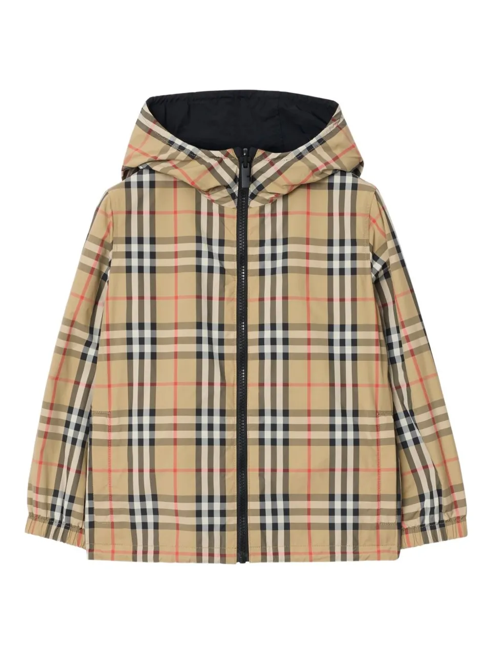 Burberry Kids 8117262 giubbotto bambina check sabbia