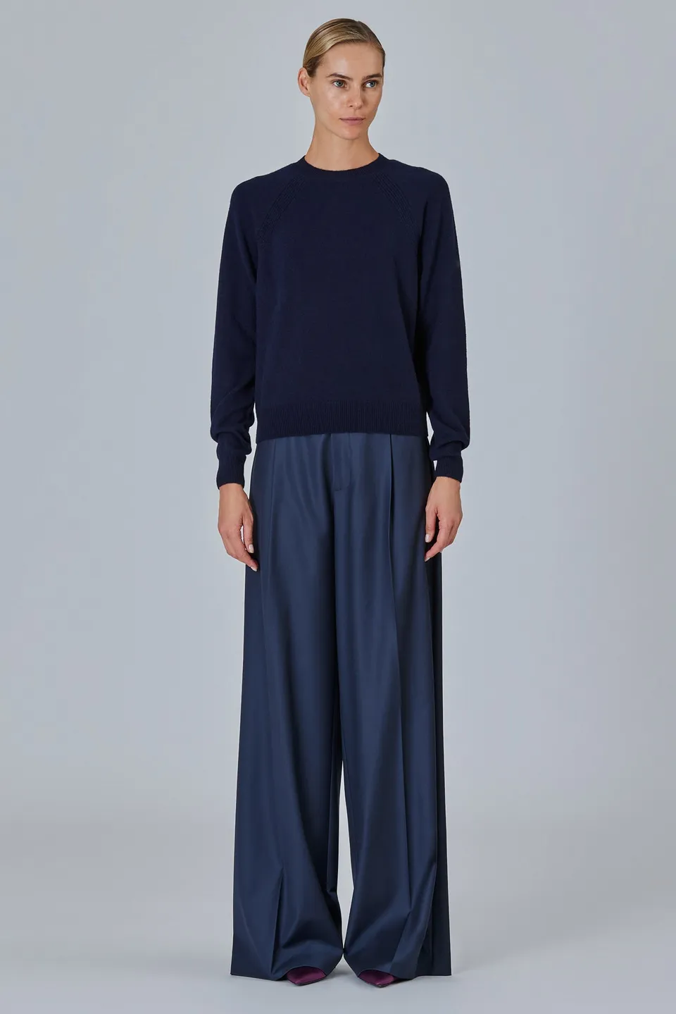 Sa Su Phi Round Neck maglione girocollo nuage