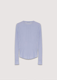 The New Society Enea maglietta donna Lilac Haze cotone a costine