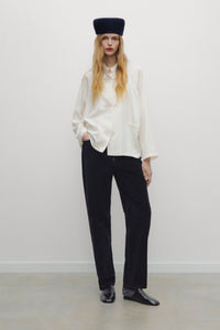The New Society River camicia bianca tencel