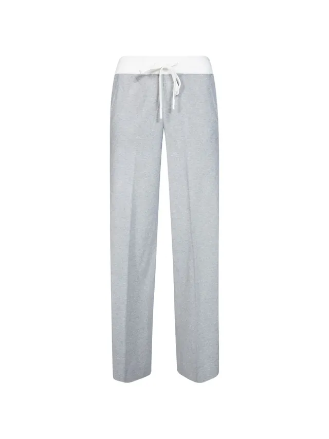 Elisabetta Franchi KP75S66E2 pantaloni grigio avorio