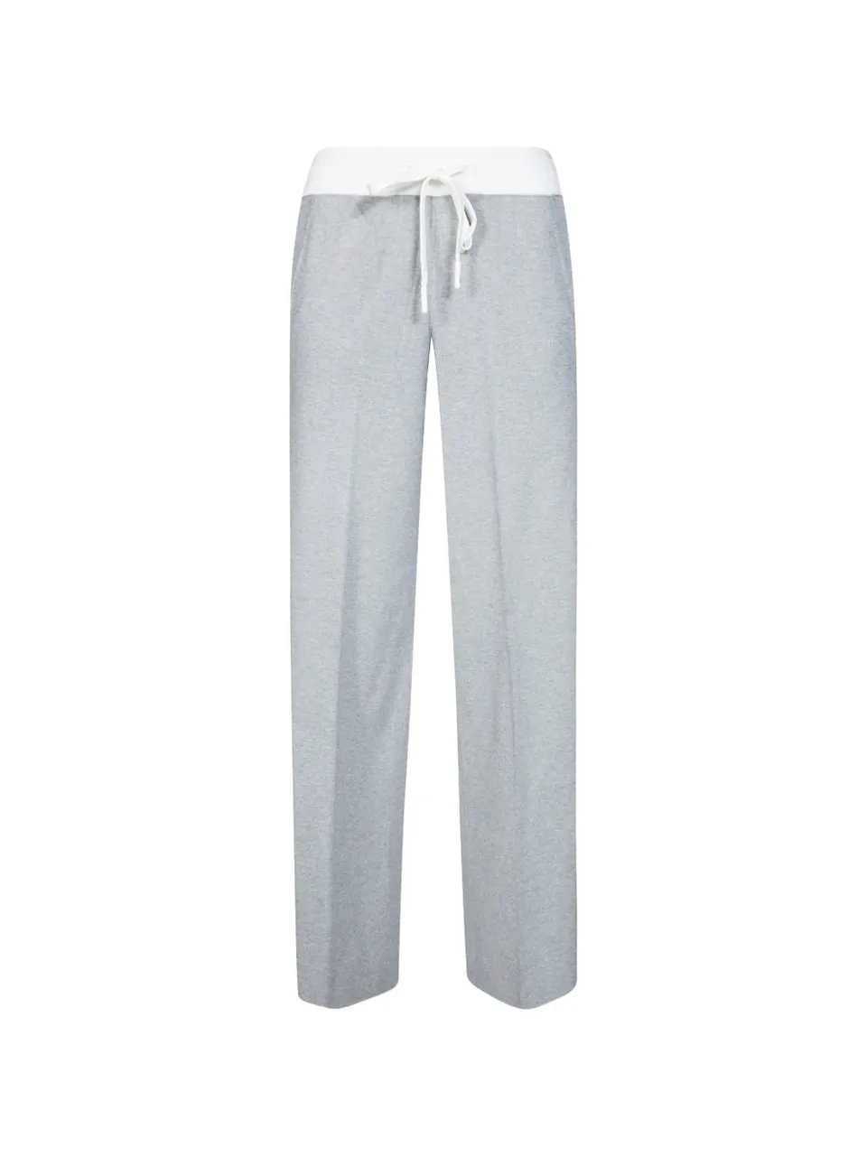 Elisabetta Franchi KP75S66E2 pantaloni grigio avorio
